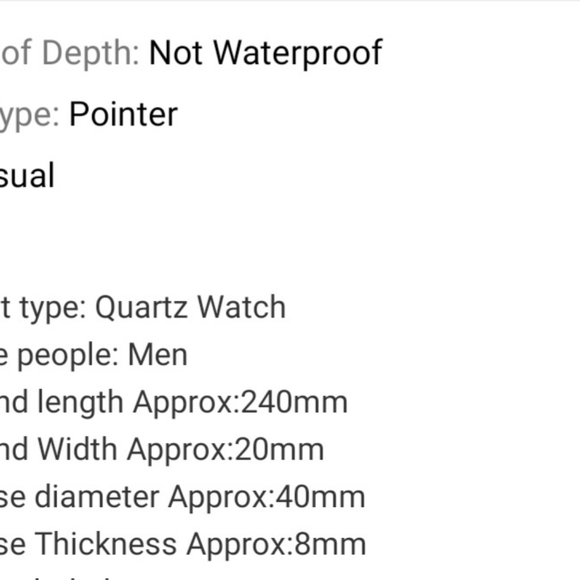 This listing is for a Mens Casual brown quartz watch Please see all the picture - Picture 8 of 13